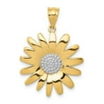 thumbnail image 1 of 14k and White Rhodium Sunflower Pendant, 1 of 3