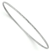 BEST PRICE PRODUCT Quality Gold 14K Yellow Gold Diamond Cut Slip-On 1.5 mm Bangle Bracelet, 8"