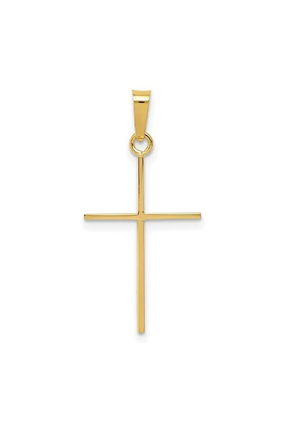 Finest Gold 14k Yellow Gold Cross Pendant