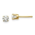 thumbnail image 1 of Finest Gold 14y 0.60 CTW I1 J-K Diamond Stud Push-on Post Earrings, 1 of 3