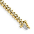 thumbnail image 1 of Finest Gold 2.1 mm 14K Yellow Gold Diamond Tennis Mounting Bracelet, 1 of 1