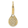 thumbnail image 1 of Finest Gold 24 mm 14K Racquet Charm Pendant, Yellow, 1 of 3