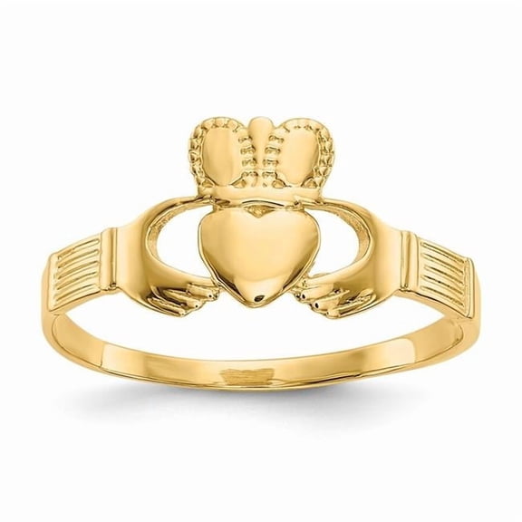 14k Ladies Claddagh Ring D3108