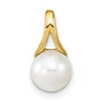 thumbnail image 1 of 14K Yellow Gold Cultured Pearl Designer Pendant, 1 of 4