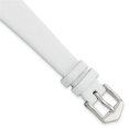 thumbnail image 1 of Finest Gold Gilden 14 mm White Classic Calfskin Silver-tone Buckle Watch Band, 1 of 1