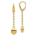 thumbnail image 1 of Finest Gold Leslies 14K Yellow Gold Polished Leverback Earrings, 1 of 2