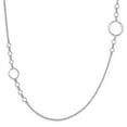 thumbnail image 1 of Finest Gold Leslies Sterling Silver Rhodium-Plated Polished 31.5 in. Necklace, 1 of 3
