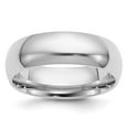 thumbnail image 1 of Platinum Solid Polished 6mm Comfort-Fit Wedding Band Ring Size 8 Wedding Band for Women and Men, 1 of 5