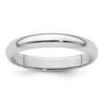 thumbnail image 1 of Platinum 3mm Half Round Wedding Band Size 5 PHR030, 1 of 5