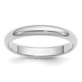 thumbnail image 1 of Platinum Solid Polished Half Round 3mm Half-Round Wedding Band Ring Size 6.5 Wedding Band for Women and Men, 1 of 4