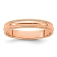 thumbnail image 1 of Finest Gold RM040-7 14K 4mm Rose Gold Milgrain Half-Round Band - Size 7, 1 of 4