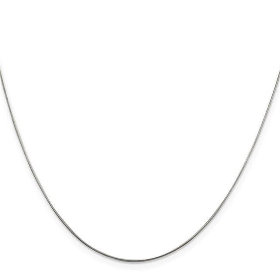 Finest Gold Sterling Silver 0.7 mm 22 in. Snake Chain