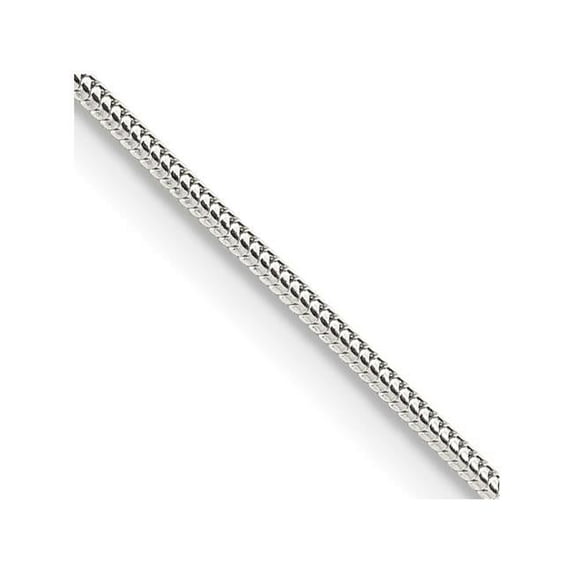 Finest Gold Sterling Silver 1.2 mm Round 22 in. Snake Chain