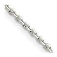 thumbnail image 1 of Finest Gold Sterling Silver 1.5 mm Beveled Oval 14 in. Cable Chain, 1 of 4
