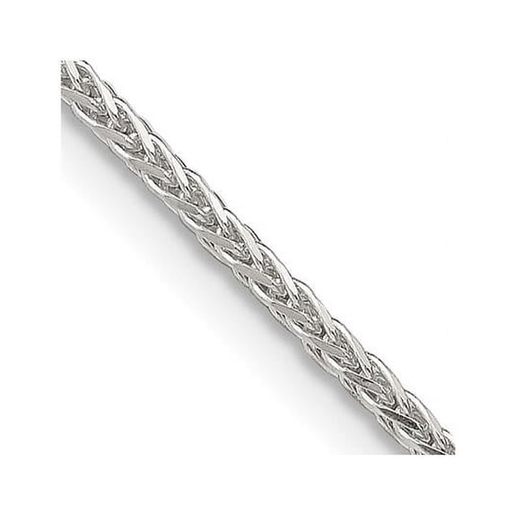 Finest Gold Sterling Silver 1.5 mm Diamond-Cut Round 22 in. Spiga Chain
