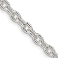 thumbnail image 1 of Finest Gold Sterling Silver 4.5 mm 28 in. Cable Chain, 1 of 1