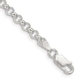 thumbnail image 1 of Finest Gold Sterling Silver 4 mm Rolo Chain 8 in. Bracelet, 1 of 1