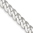 thumbnail image 1 of Finest Gold Sterling Silver 7 mm Beveled 30 in. Curb Chain, 1 of 1