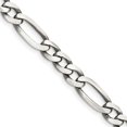 thumbnail image 1 of Finest Gold Sterling Silver Antiqued 6.5 mm Figaro Chain, 1 of 1
