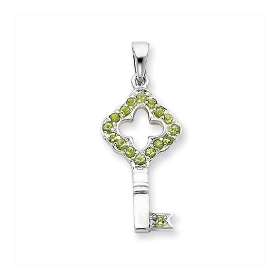 Finest Gold Sterling Silver CZ Antiqued Mother of The Groom 18in. Necklace