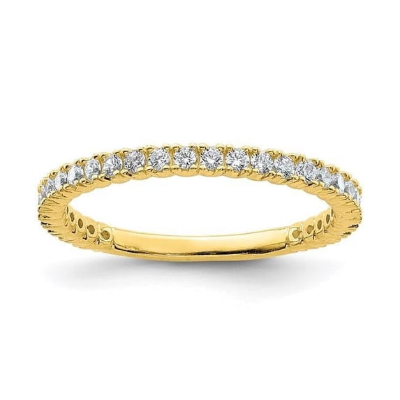 Finest Gold Sterling Silver Gold-Tone 32 Stone Cubic Zirconia Ring