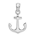 thumbnail image 1 of Finest Gold Sterling Silver Polished 3D Anchor Pendant, 1 of 2