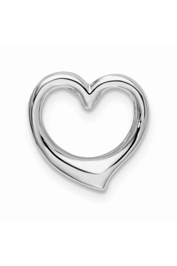 Sterling Silver Polished Heart Slide