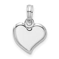 thumbnail image 1 of Finest Gold Sterling Silver Polished Small Teardrop Heart Pendant, 1 of 3