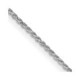 thumbnail image 1 of Finest Gold Sterling Silver Rhodium-Plated 1.1 mm Diamond-Cut Rope Chain with 4 in. Extension, 1 of 1