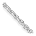 thumbnail image 1 of Finest Gold Sterling Silver Rhodium-Plated 2.75 mm 24 in. Cable Chain, 1 of 2