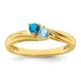 thumbnail image 1 of Finest GoldXMR10-2-7 14K Yellow Gold Polished 2-Stone Mothers Ring Mounting - Size 7, 1 of 5