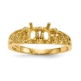thumbnail image 1 of Finest GoldXMR52-2 14K 2 Stone Family Mounting Ring, Size 7, 1 of 5