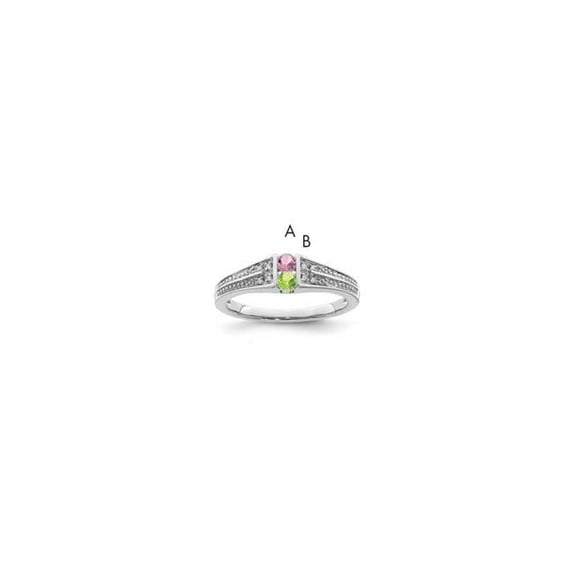 14K White Gold Family Jewelry Diamond Semi-Set Ring XMRW37/2