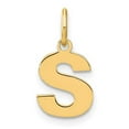 thumbnail image 1 of Finest GoldXNA1337Y-S 14K Yellow Gold Letter S Initial Pendant, 1 of 4