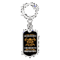 thumbnail image 1 of Finest Moms Raise Firefighters Stainless Steel or 18k Gold Premium Swivel Dog Tag Keychain, 1 of 10