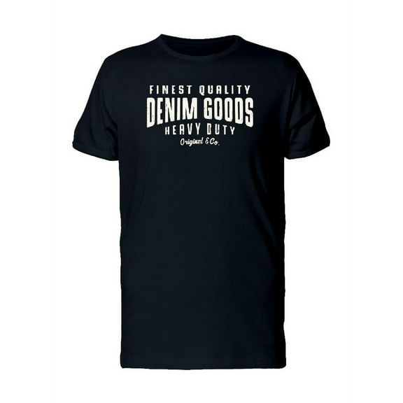 Finest Quality Heavy Duty Denim T-Shirt Men -Image by Shutterstock, Male 3X-Large