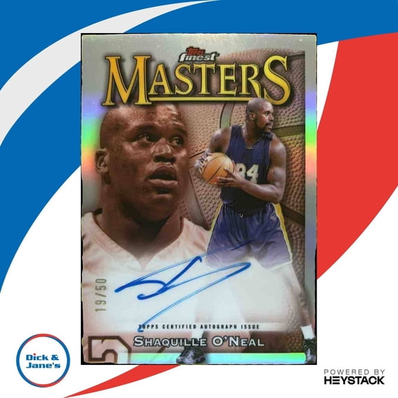 Finest Shaquille O'Neal #MA-SO Masters Autographs Gold Refractor