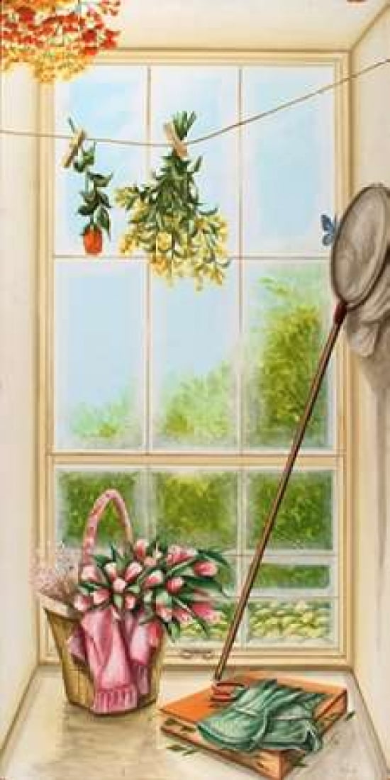 Finestra con retino Canvas Art - Chiara Spataro (10 x 20)