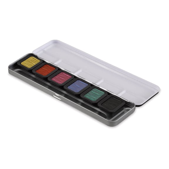 Finetec Premium Watercolor Pans Set - Set of 6, High Chroma