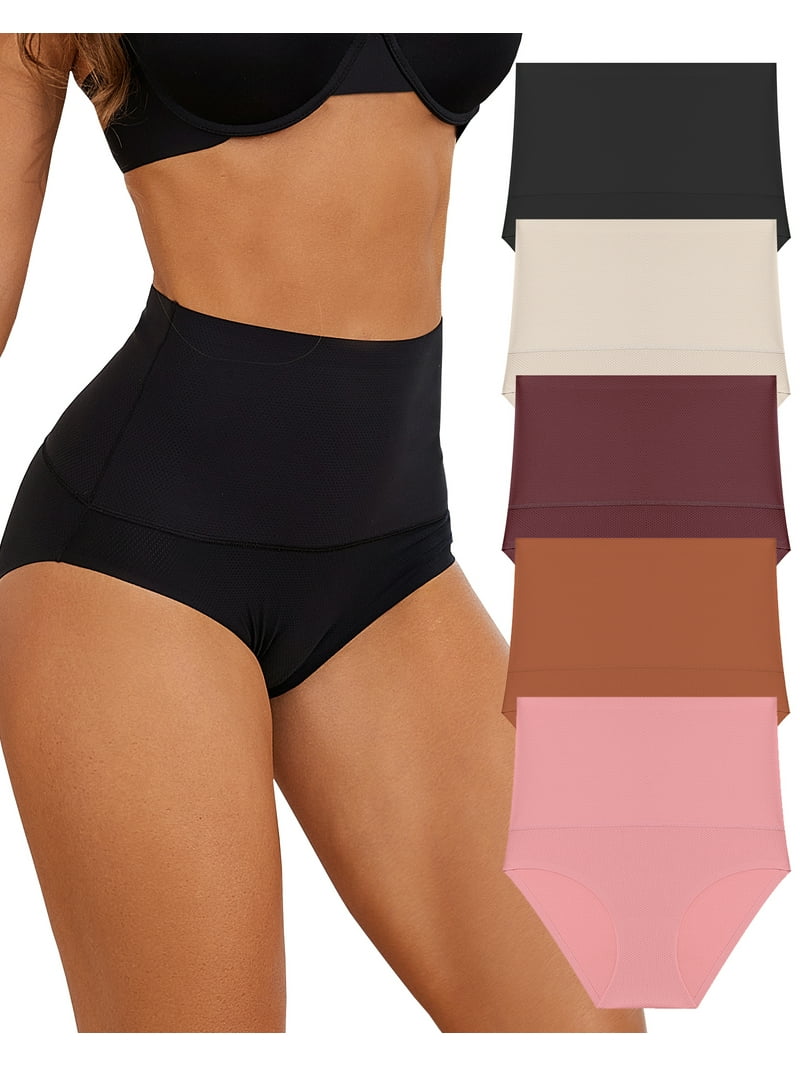Finetoo Pack Tummy Control Shapewear Underwear for Women High