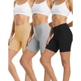 thumbnail image 1 of Finetoo Cotton Underwear for Women Boy Shorts Full Coverage High Waisted Panties Boxer Briefs Packs 3 Pack M, 1 of 6