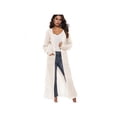 thumbnail image 1 of Finex Women Full Length Thick Maxi Cardigan Duster Long Sleeve Open Front Sweater Tops, 1 of 3