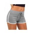 thumbnail image 1 of Finex Women Yoga Workout Loose Drawstring Waist Elastic Sports Cotton Beach Shorts, 1 of 2