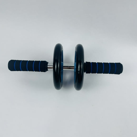 Finfit Body Building Apparatus Double-Wheel Ab Roller for Core Training, Silent Non-Slip Wheels, Detachable Build, Home Gym Gear for Men/Women