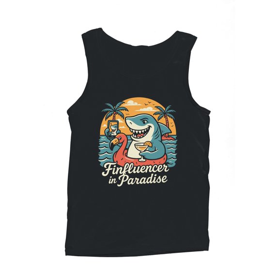 Finfluencer in Paradise Design Men's Tank Top