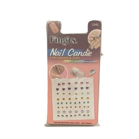 Fing'rs Nails Nail Candie Neon Lights Rhinestones for Fingers and Toes