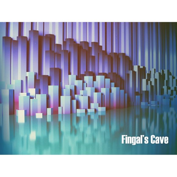 Fingals Cave Staffa Scotland Scottish Landmark Abstract Art Print