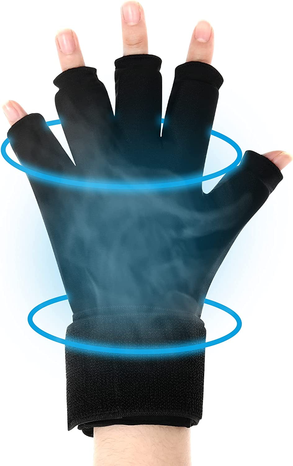 Finger Arthritis Compression Ice Glove for Women and Men, Adjustable