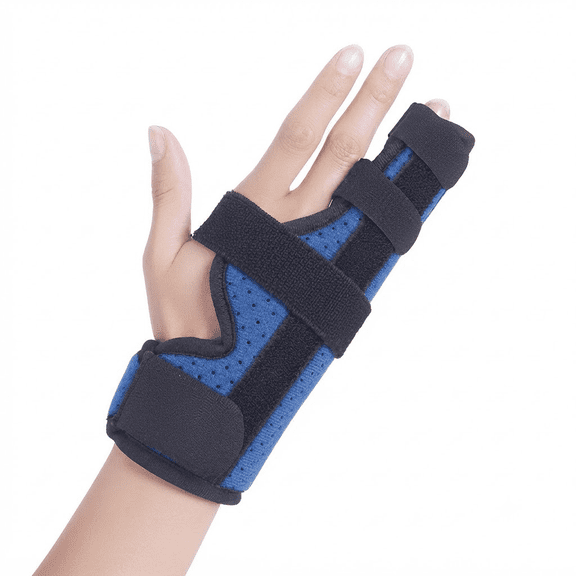 Finger Brace - Adjustable Dual Aluminum Finger Brace for Pain Relief Sprains and Joint Stabilization