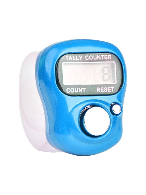 Finger Calculator Counter, Mini Wearable Ring Style with Digital Display for Counting Inventory Steps or People